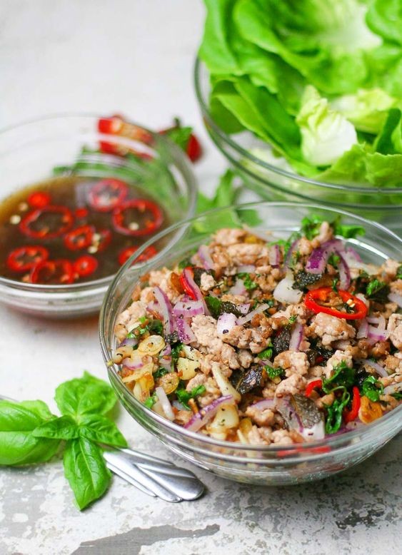 泰式生菜包肉