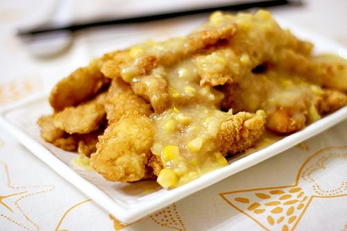 玉米魚塊