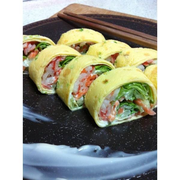 雞肉沙拉蛋卷2