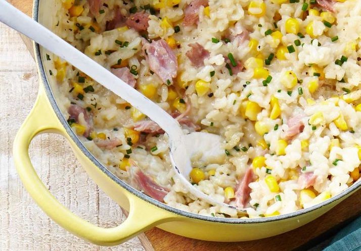 火腿玉米燉飯2