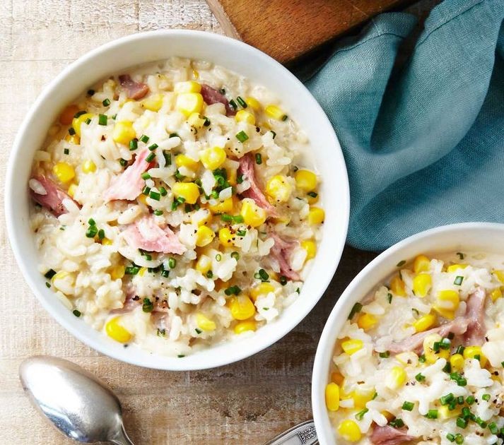 火腿玉米燉飯1