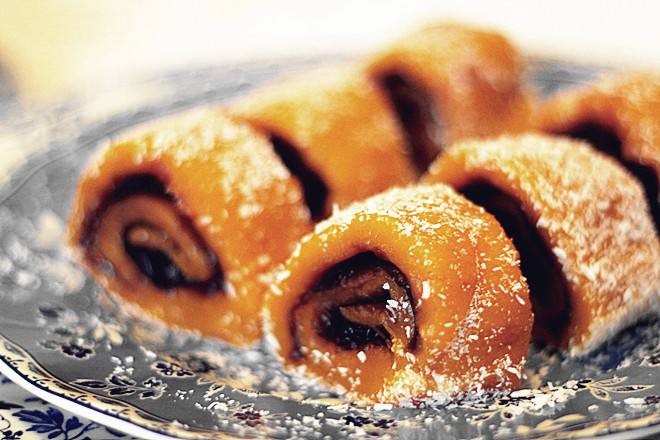 椰絲南瓜紅豆糯米卷1