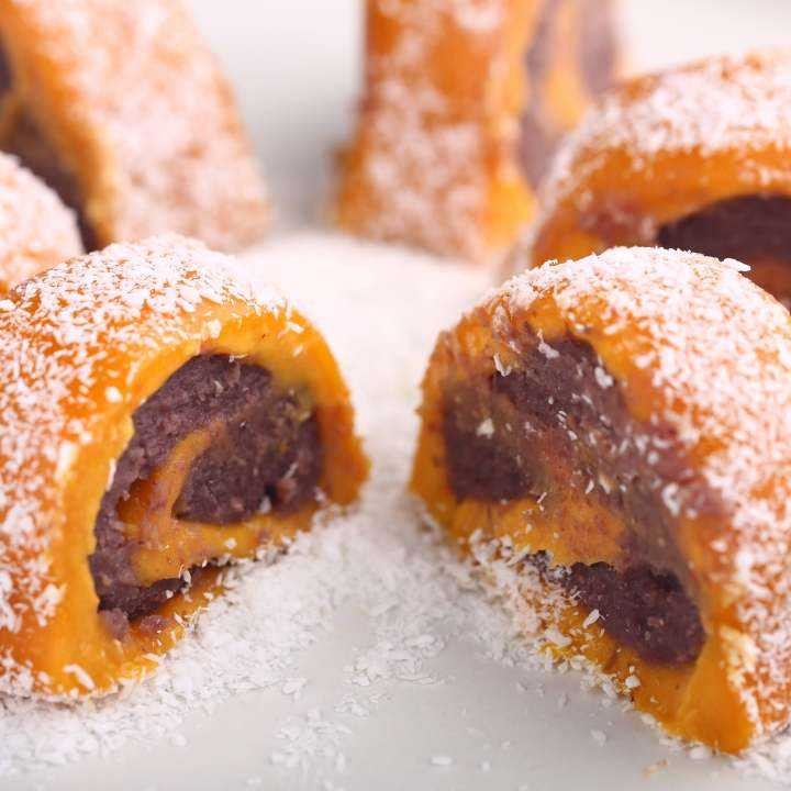 椰絲南瓜紅豆糯米卷3