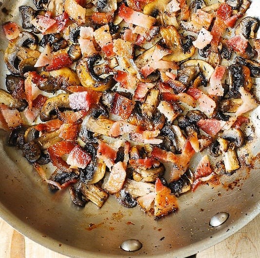 蘑菇奶油煙肉意麵2