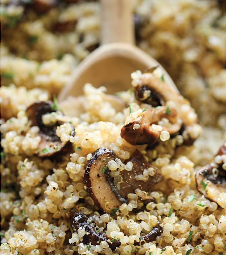 蒜蓉蘑菇藜麥飯1