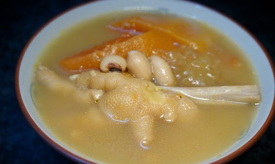 木瓜花生雞腳湯3