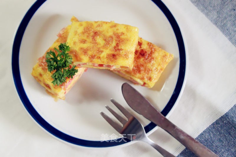 火腿芝士蕃茄雞蛋捲