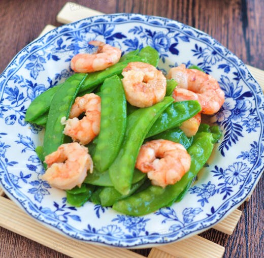 荷蘭豆炒蝦仁