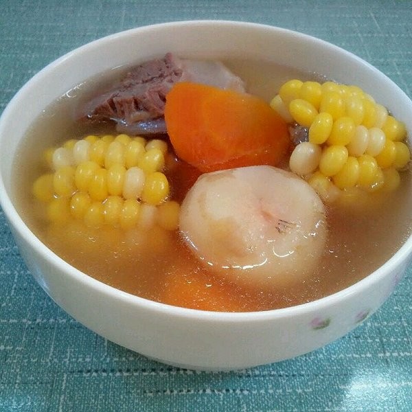 馬蹄玉米胡蘿蔔瘦肉湯