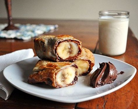 nutella香蕉吐司卷1