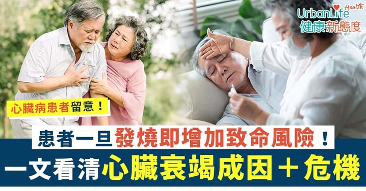 【心臟衰竭】患者一旦發燒即增加致命風險!一文看清心臟衰竭成因+危機
