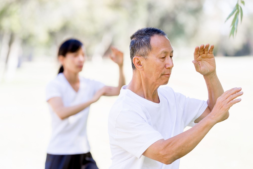 太極拳,是年紀較長的人士也能做的下班運動。