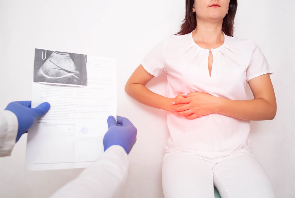 膽囊結石會引起腹痛。