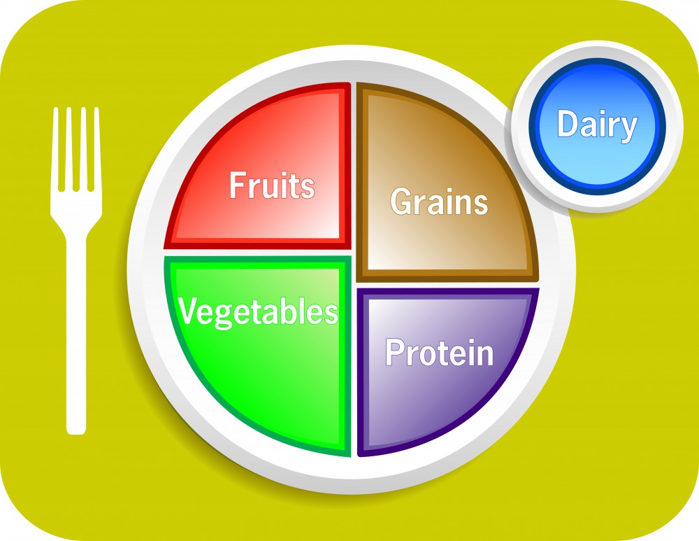my plate飲食新指南重新配搭每日人體所需。