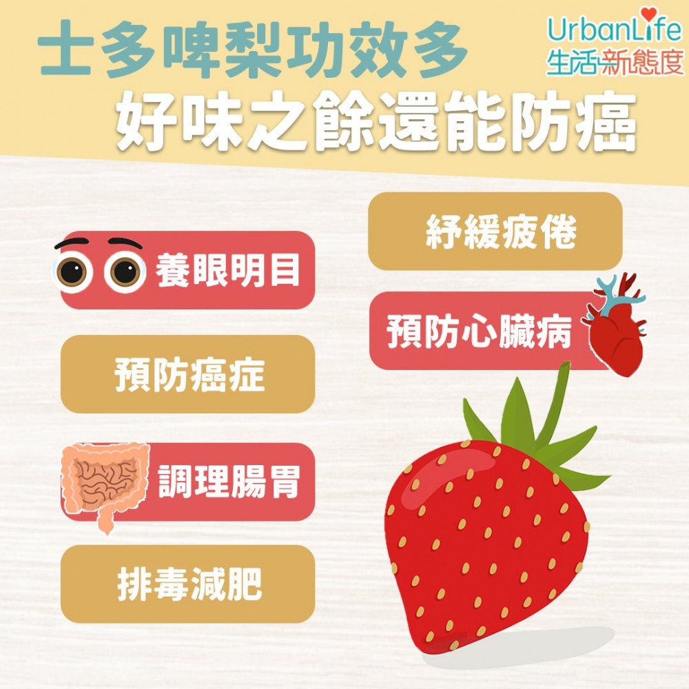 士多啤梨富含維生素A。