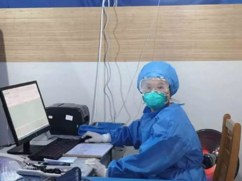 孫穎主動請纓成為第四批前往湖北增援的醫生。