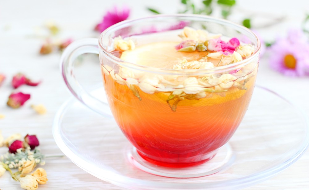 迷迭香玫瑰檸檬茶。