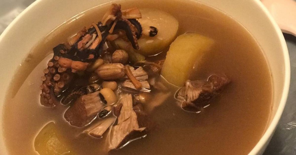 節瓜章魚花生眉豆湯