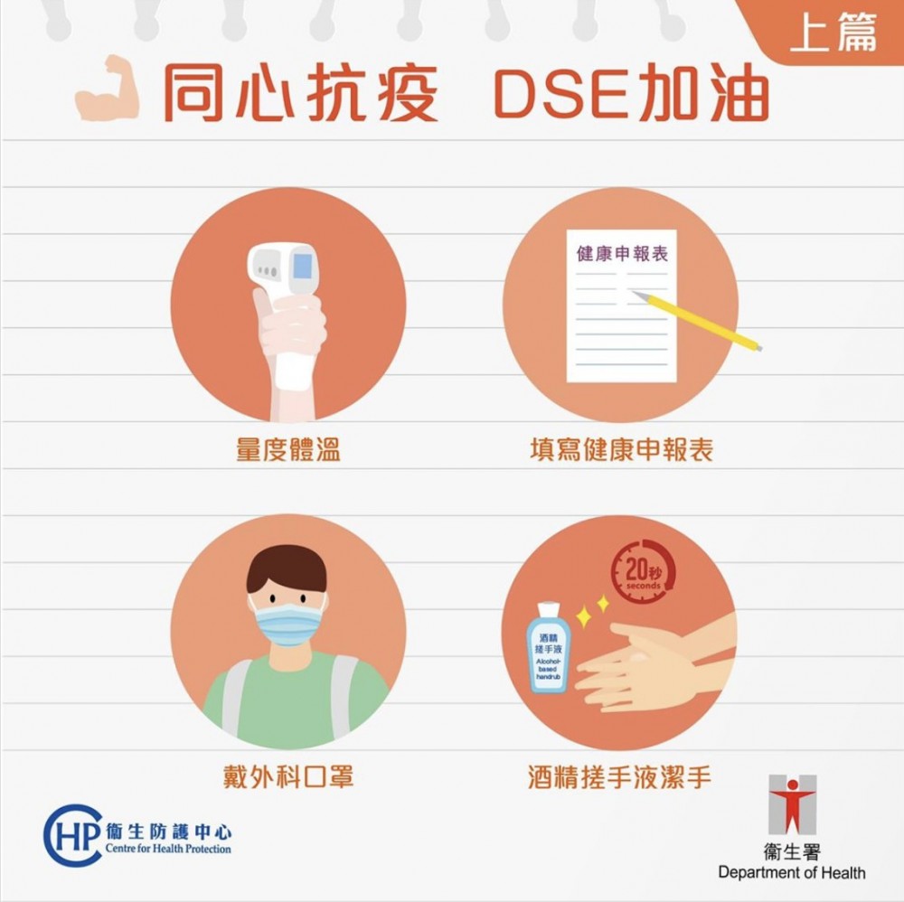 中學文憑試（DSE）明天（24日）開考，相信應屆考生都倍感緊張，而因應新型肺炎疫情持續，考評局也作出了相關的防疫安排，當中考生又有何要注意呢？不妨參考內文。
