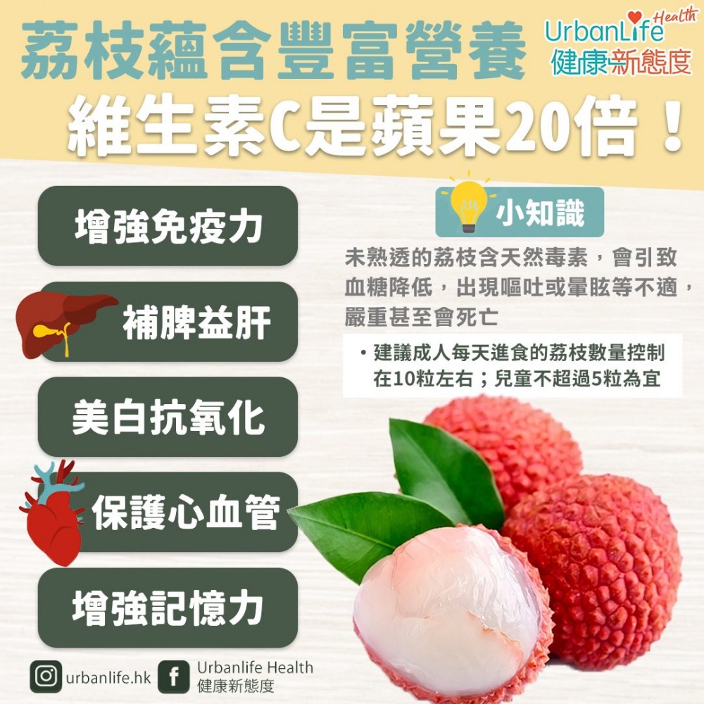 荔枝含豐富營養。