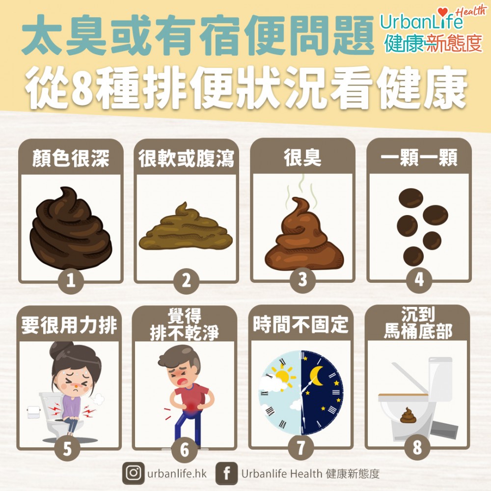 排便狀況是診斷腸道健康的重要指標。