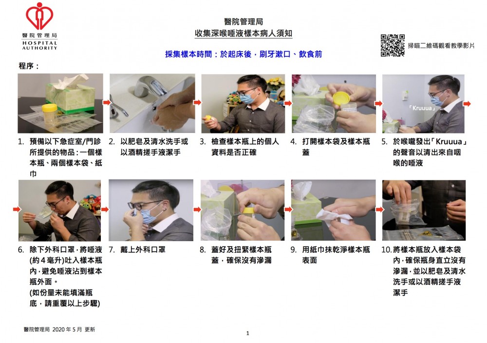 10個步驟收集深喉唾液樣本。
