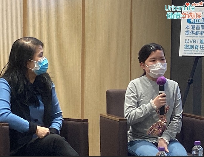 子蘊表示進行VBT手術後痛症不算嚴重。