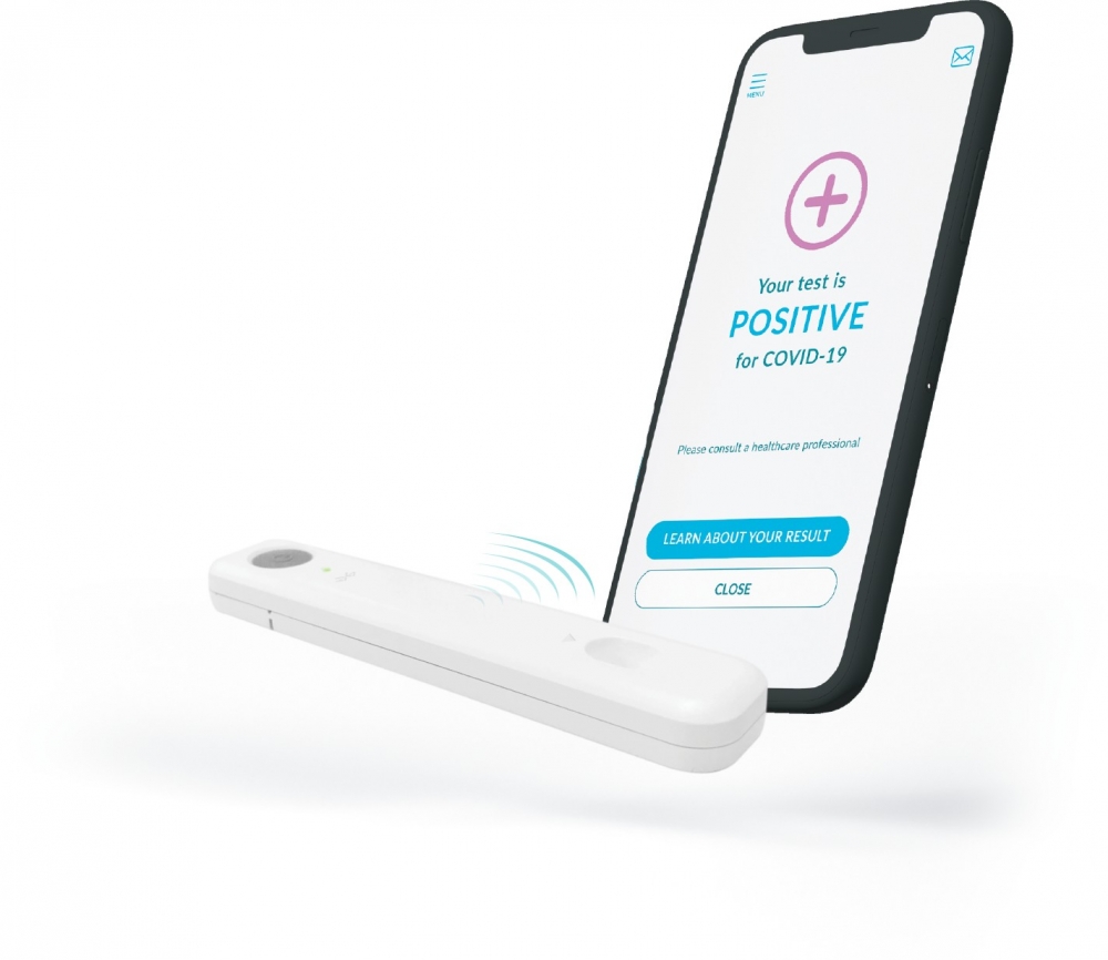 「Ellume」會將結果發送到智能手機應用程序。