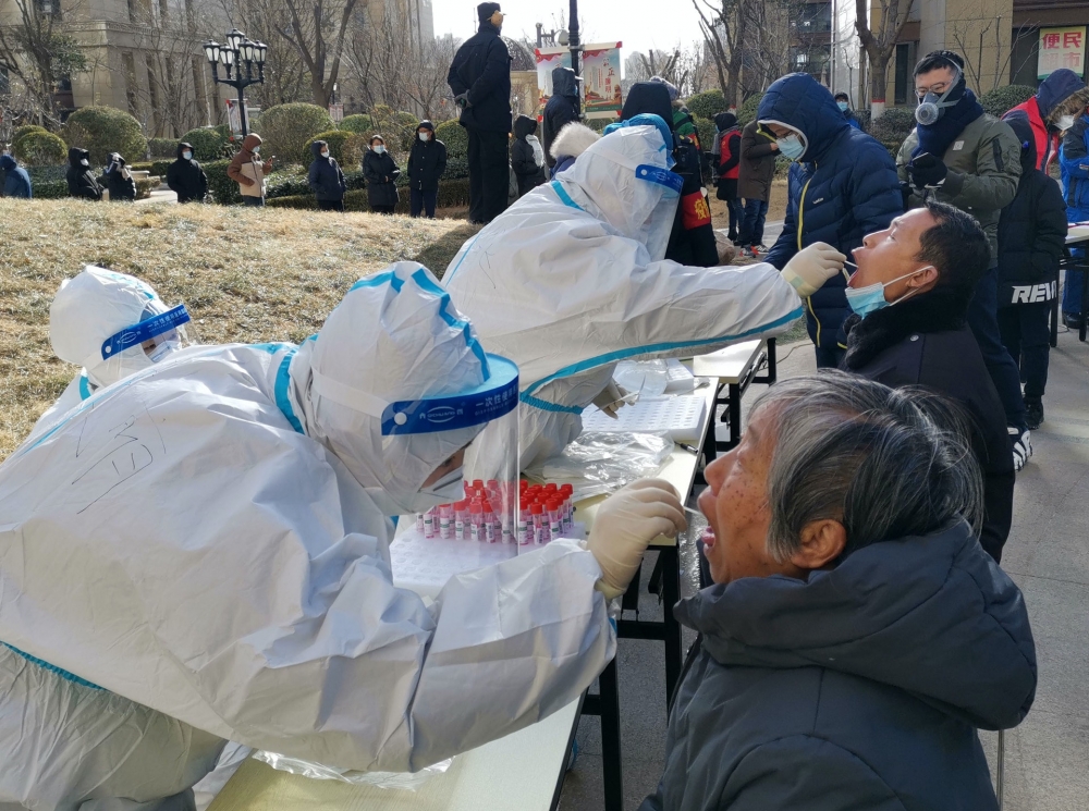 河北石家莊市為全市居民完成核酸檢測。