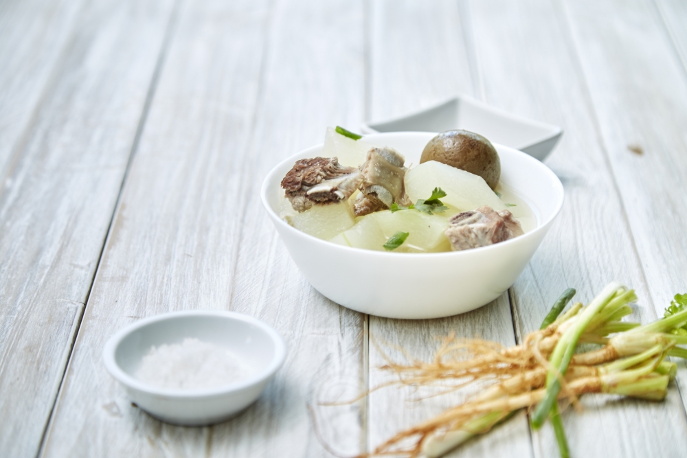 冬瓜冬菇瘦肉湯。