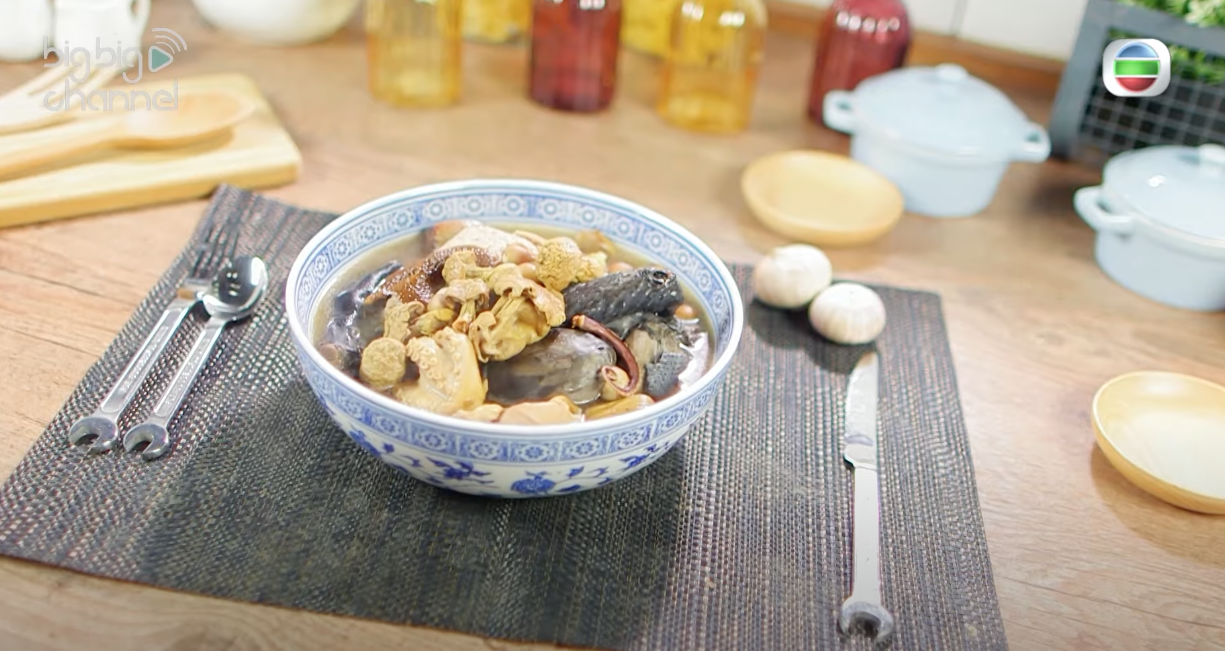 姫松茸章魚鮮蓮子栗子雞湯
