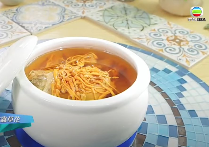  鷓鴣燉蟲草花湯