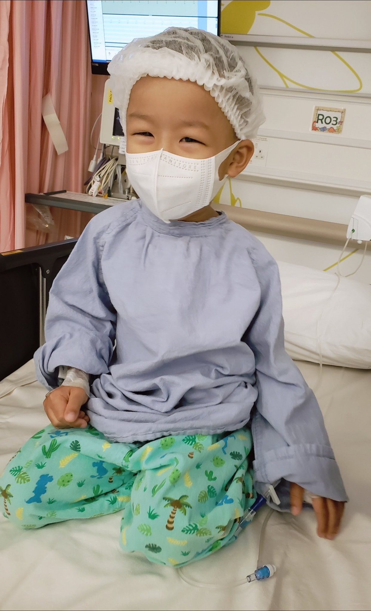 媽媽指,如果未來48小時內,身體無排斥的話就成功。