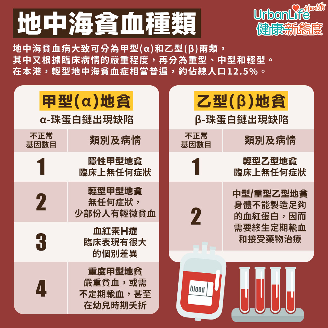 在本港,輕型地中海貧血症相當普遍,約佔總人口12.5%。