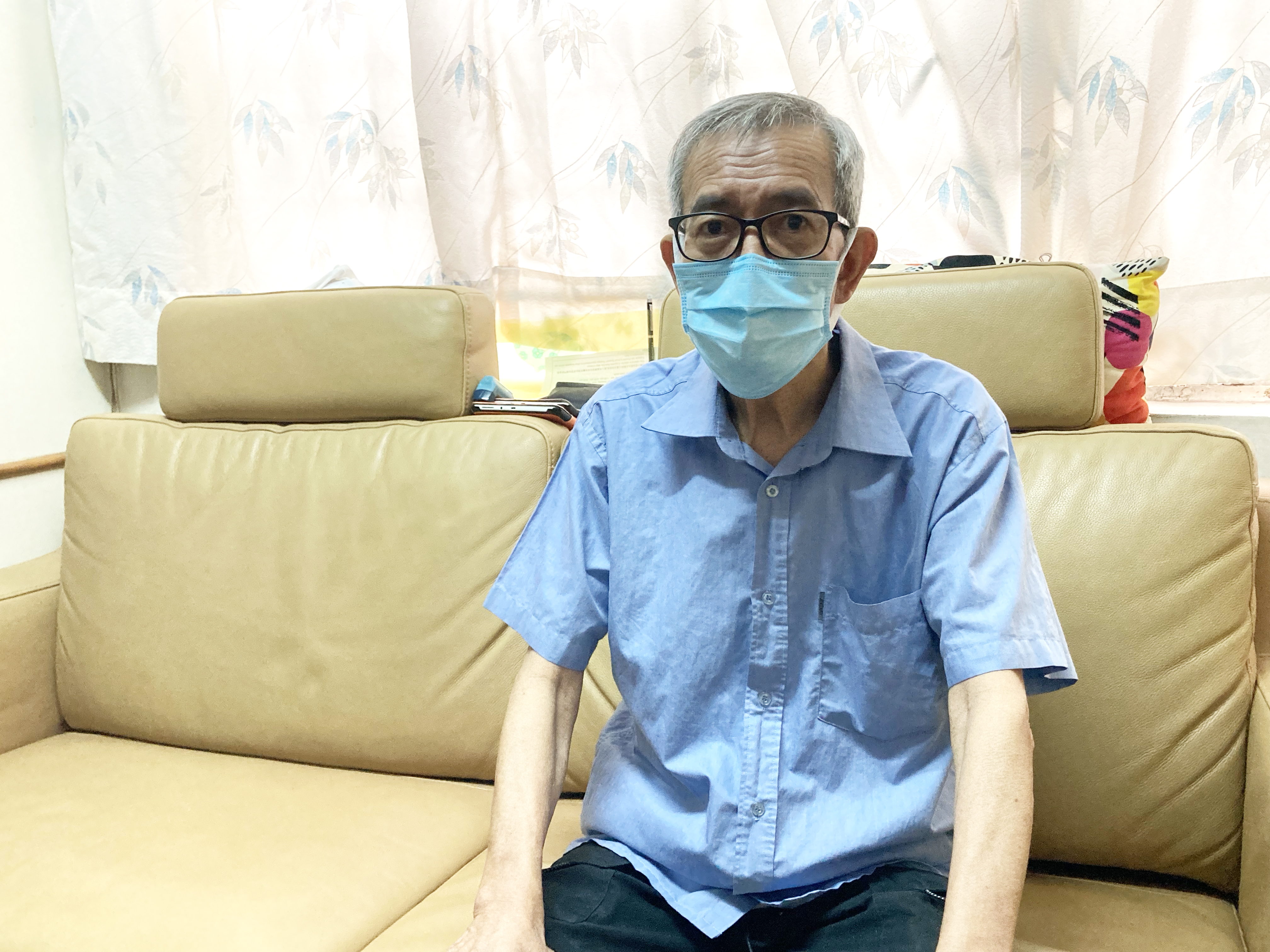 潘東成今年70歲,去年確診間皮瘤。