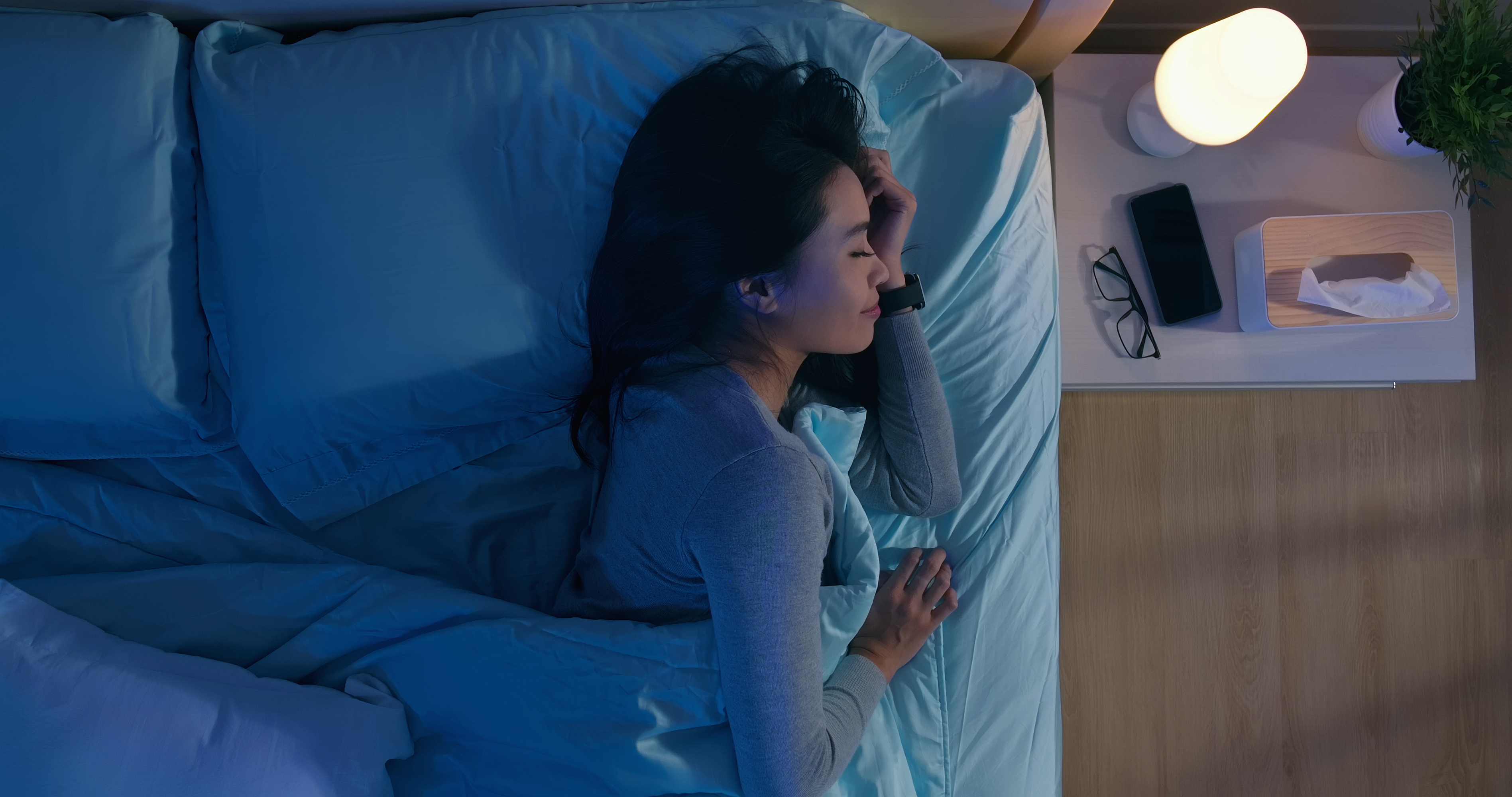 在預定的睡眠時間就關燈或只開着小夜燈,有助預備入睡。
