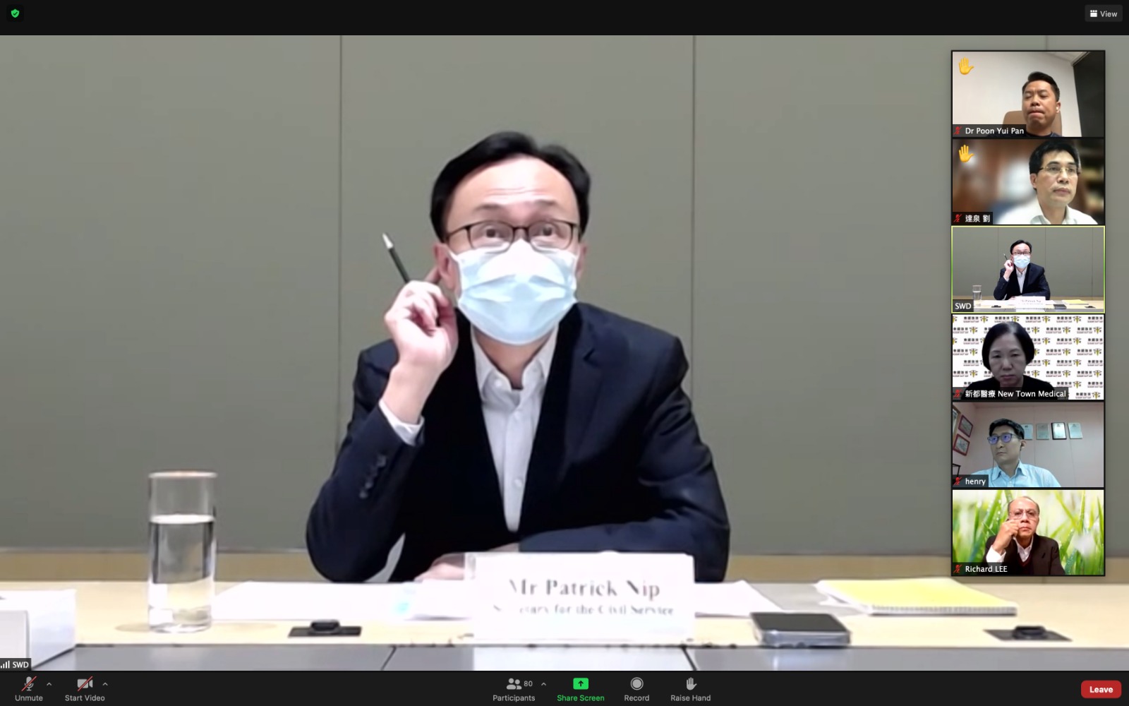 聶德權指,冀短期內推谷針政策,快速提升院友接種率。