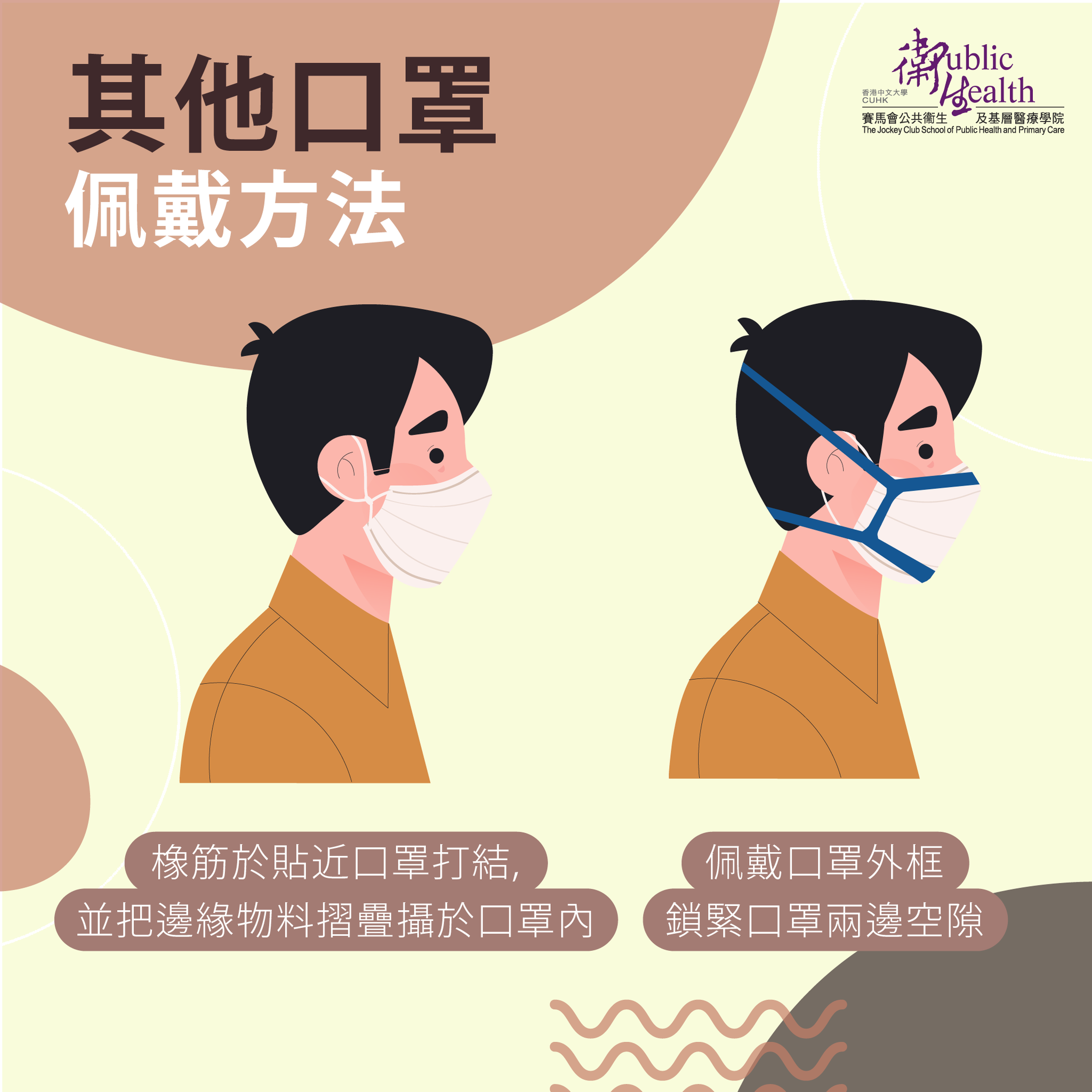 只戴一個外科口罩,有2個方法能令口罩更貼面?