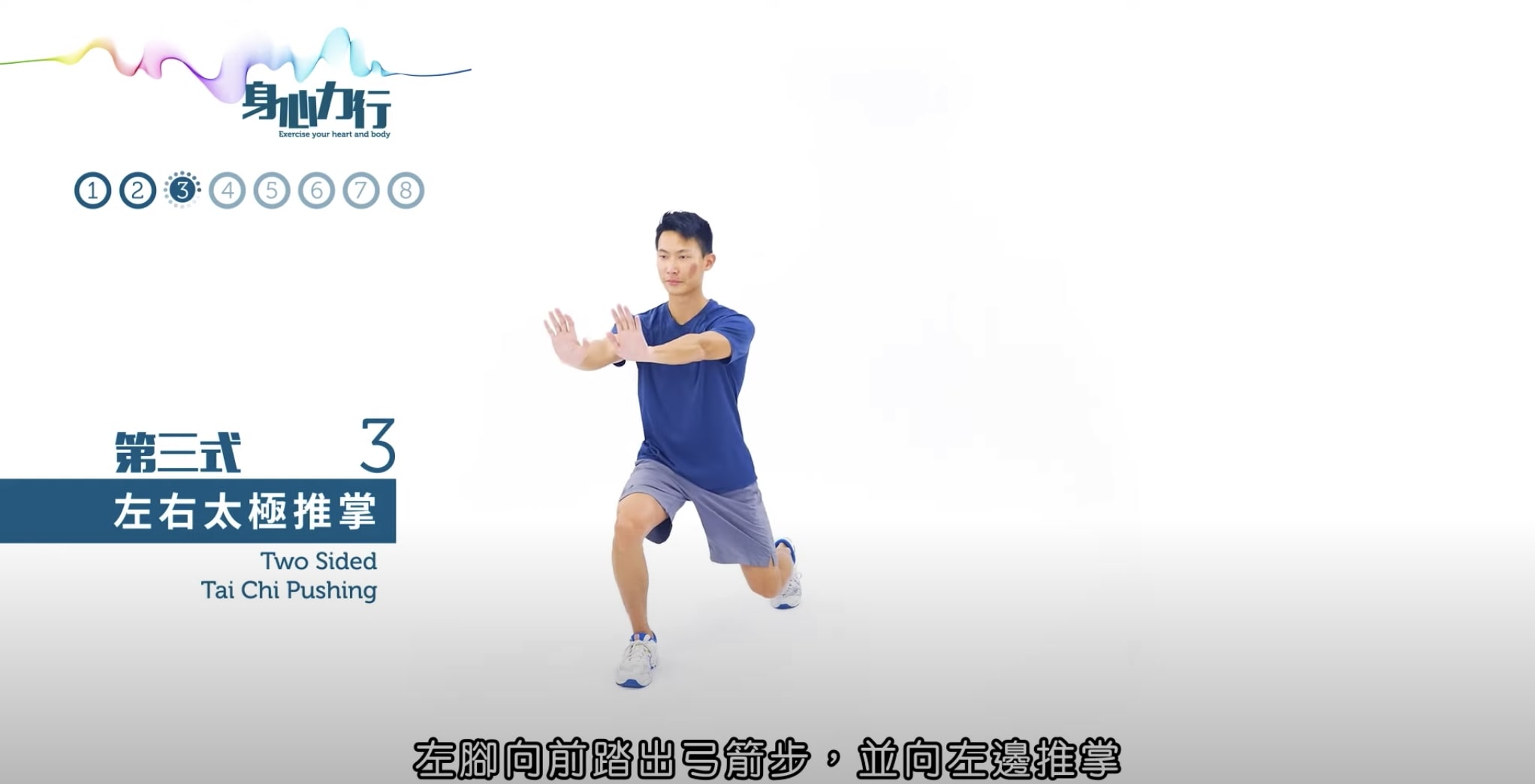 第3式:左右太極推掌