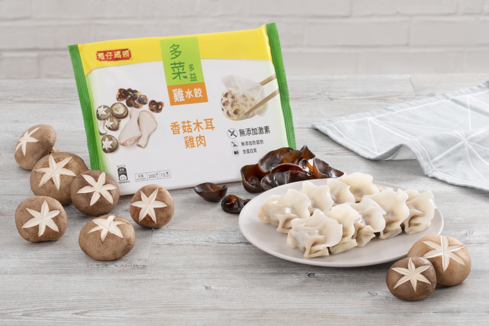 香菇木耳雞肉水餃