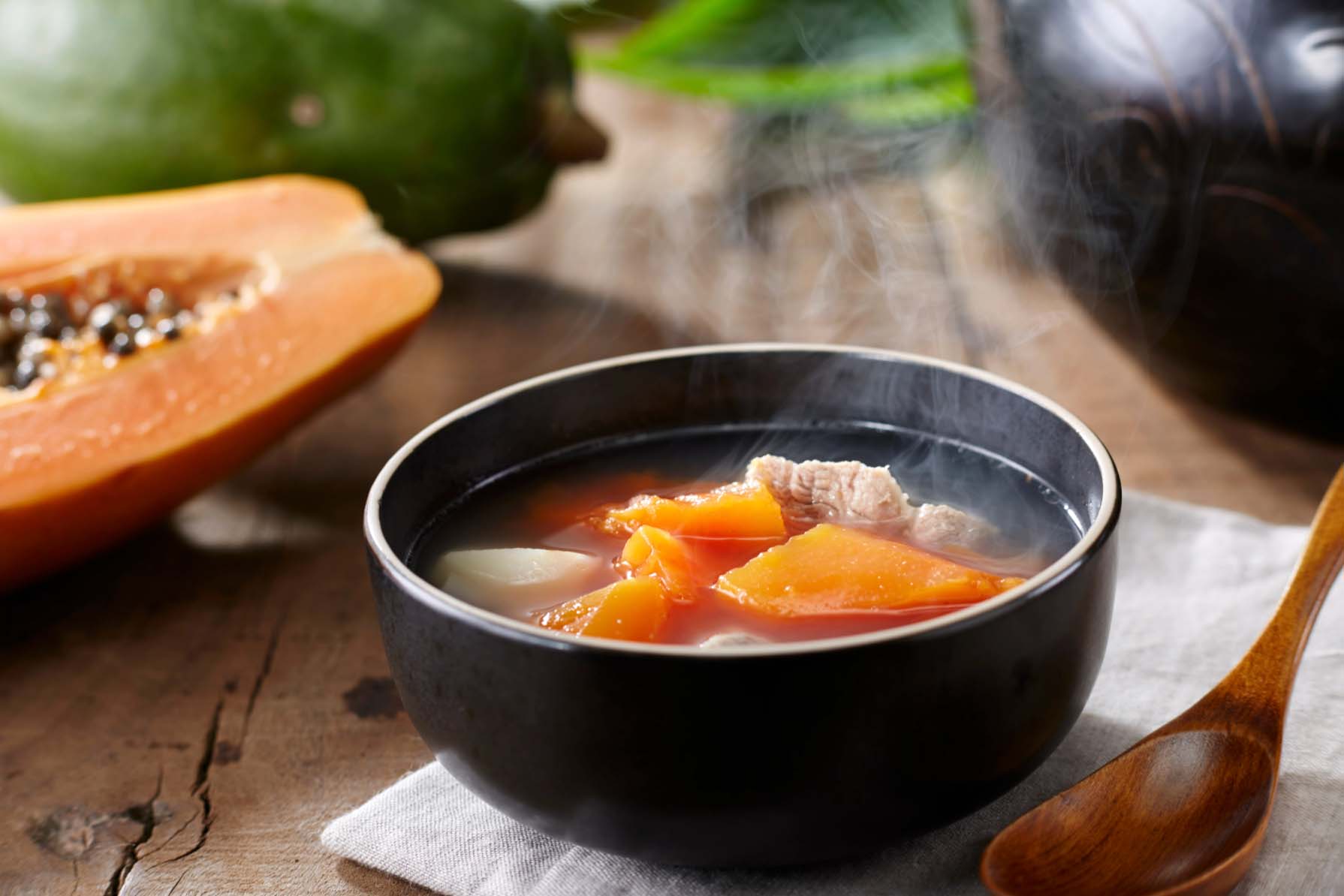 木瓜南北杏玉竹瘦肉湯有助降血糖血壓。