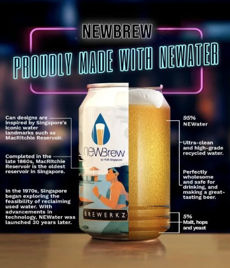這款啤酒由新加坡國家水務局及當地一間啤酒釀造廠,在新加坡國際水週(SIWW)聯合推出。
