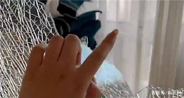 有河南市民在網上分享家中的玻璃因天氣太熱而破裂的影片。