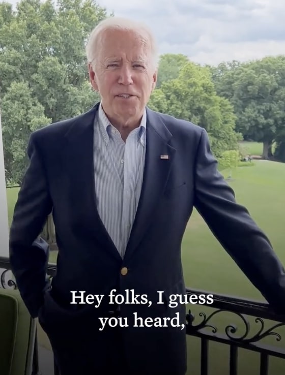 總統拜登(Joe Biden)確診新冠肺炎,病徵輕微。