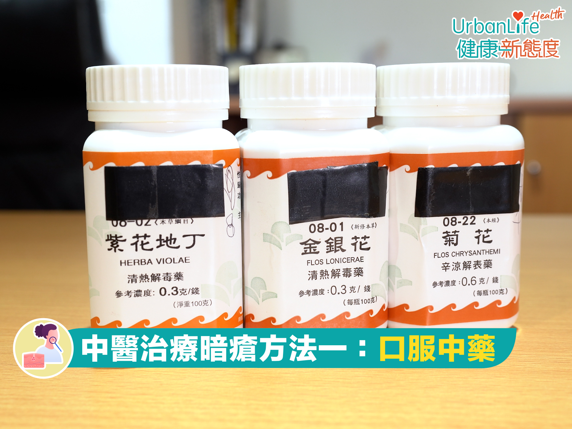 中醫治療方法:口服中藥。