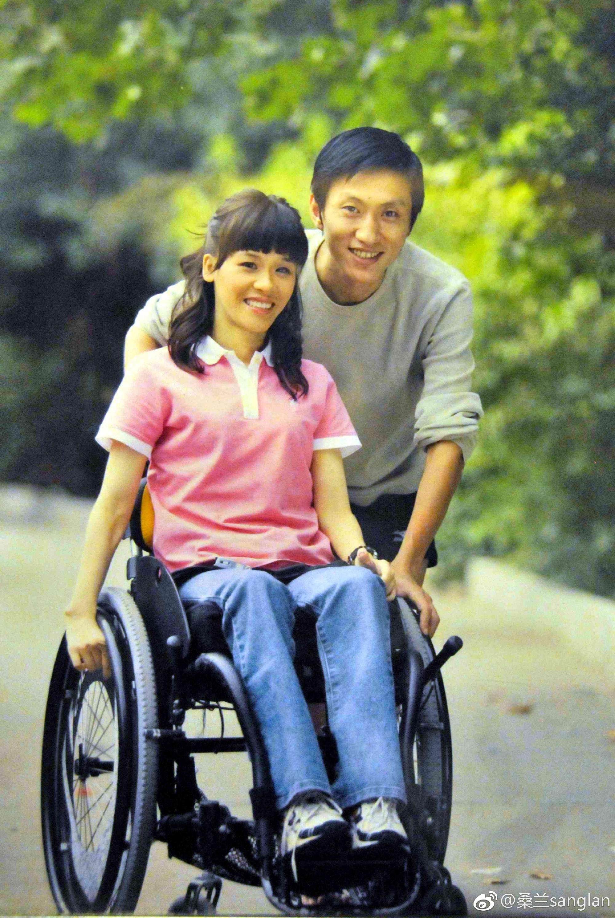 桑蘭結識了丈夫黃建,並在2014年懷孕了。