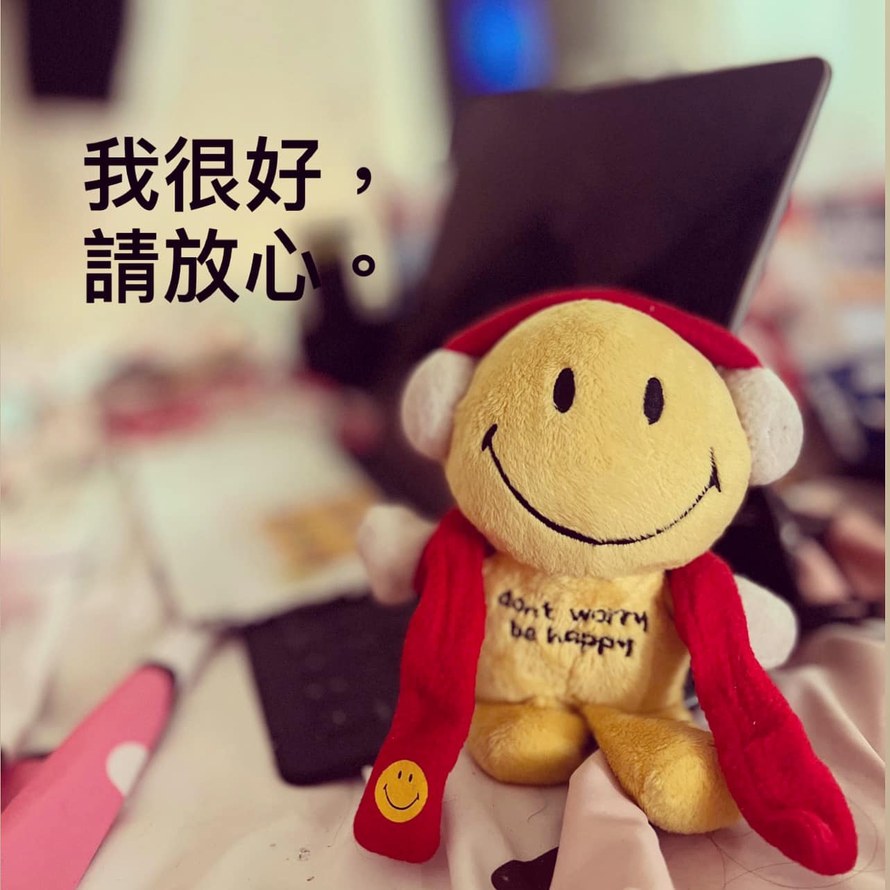 李珊珊發文感謝網民們的關心。