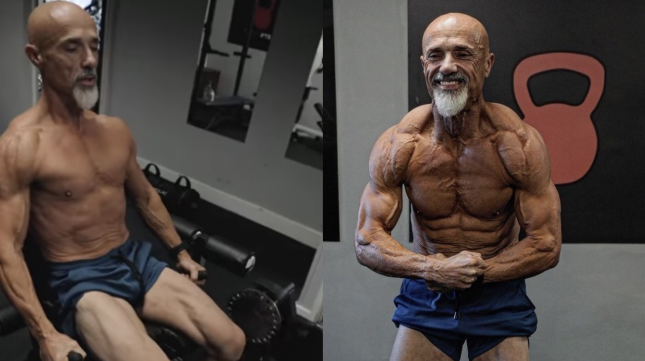 史蒂夫成功減掉大肚腩,還練出了一身健壯肌肉。