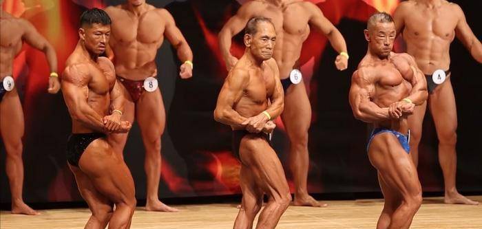 80歲首次創下日本年齡最大的競技健美選手的紀錄。