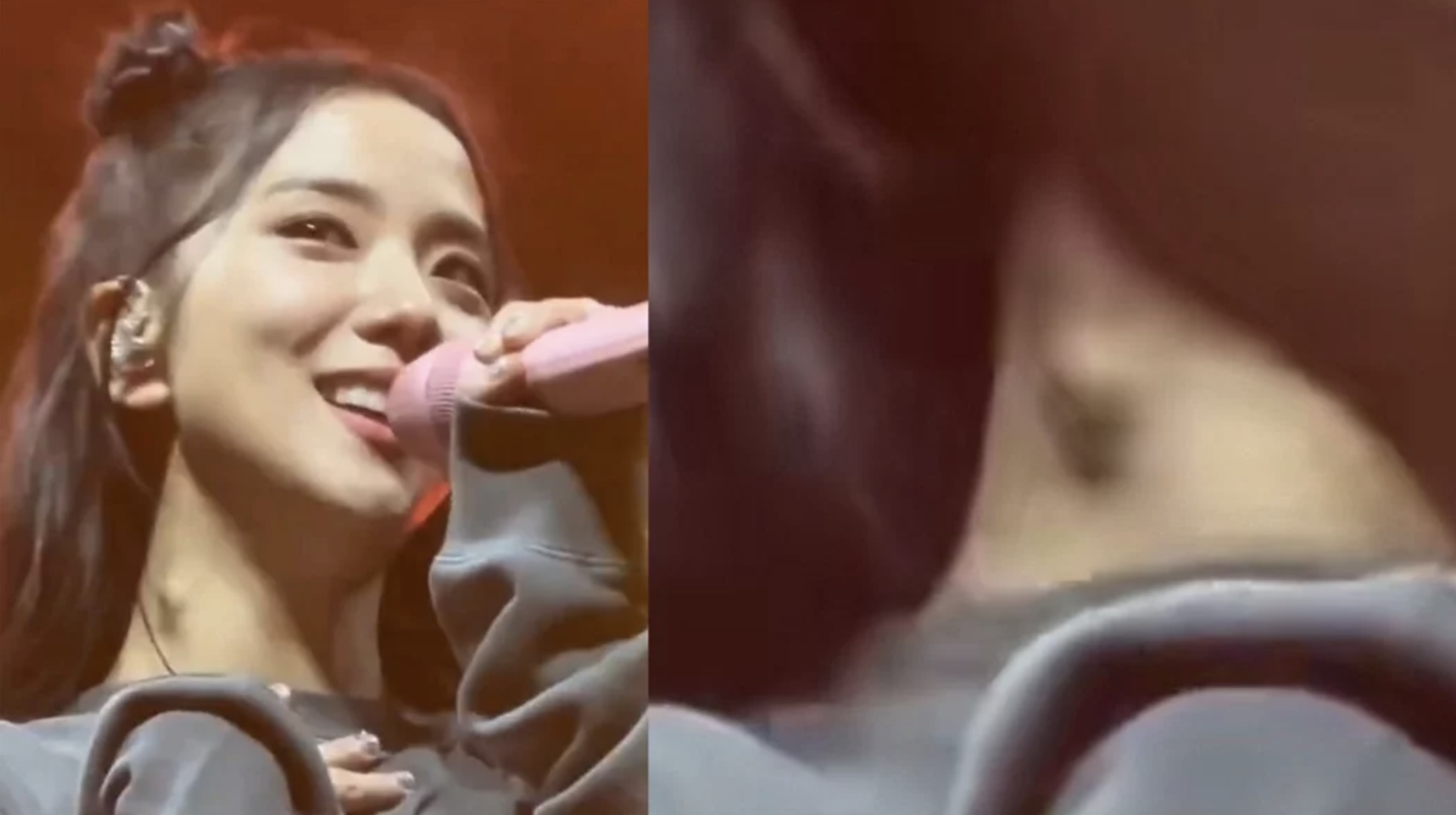 近日在達拉斯（Dallas）演出時，有眼尖粉絲發現Jisoo的右頸出現腫塊。